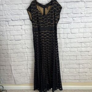 Miusol Black Lace Overlay Whimsigoth Dark Romance Special Occasion Party Dress